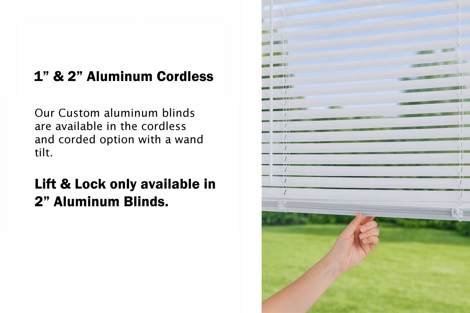 Aluminum Blind Cordless Options