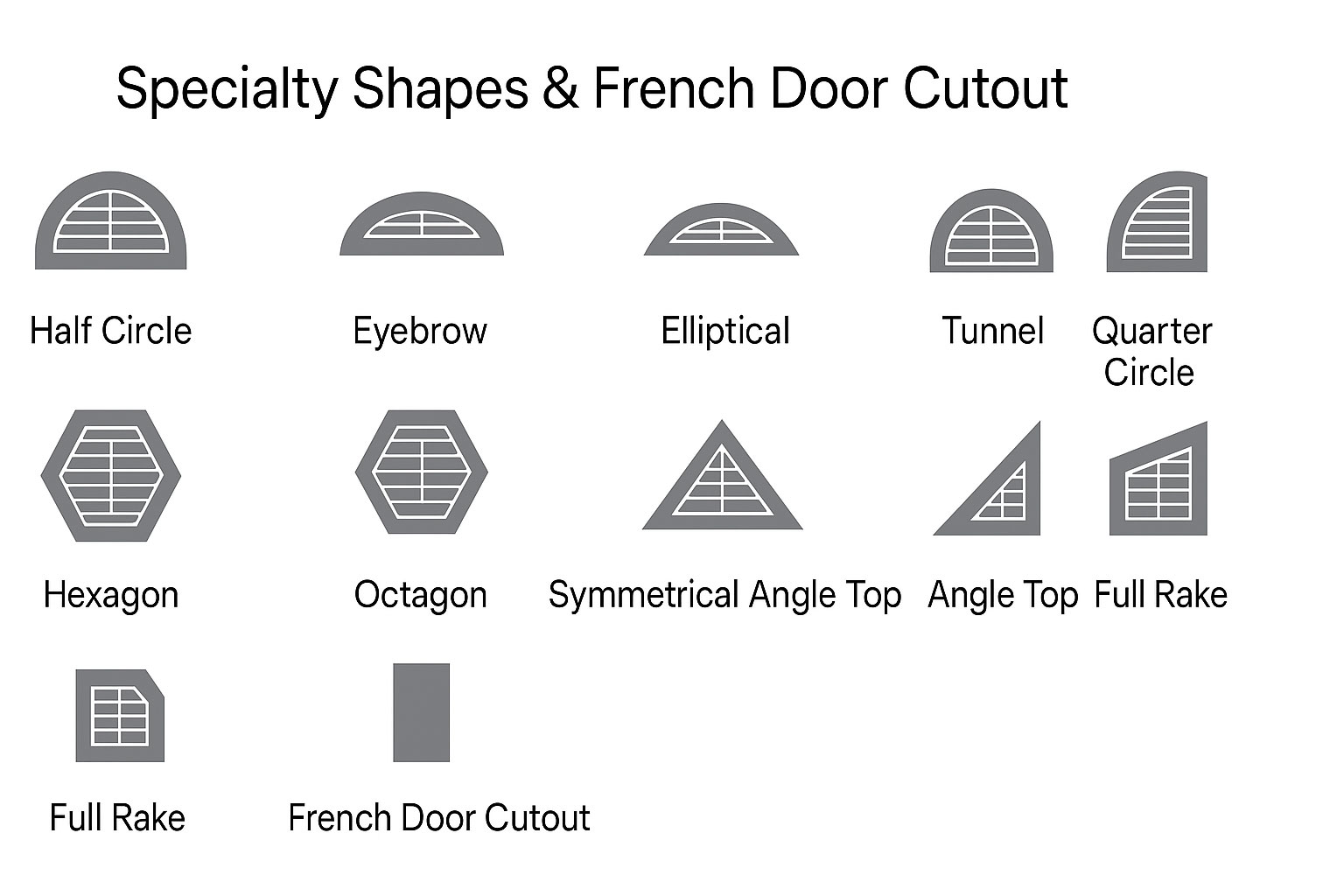 Eclipse® Shutters Specialty Options