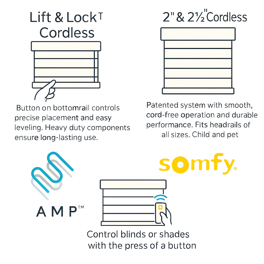 wood blind and poly operating system