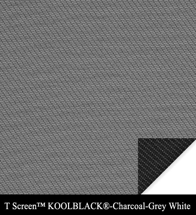 T Screen™ KOOLBLACK®-Charcoal-Grey White