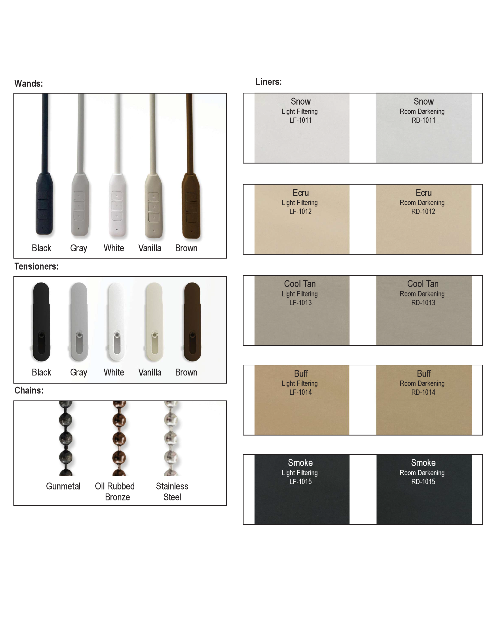 CigmaBlind Woven Wood Controls and Liners